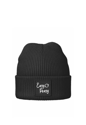 PATCH EASY PEASY AUFDRUCK SPRUCH PRINT - Mütze - schwarz