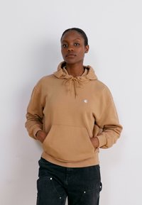 Carhartt WIP HOODED CASEY - Mikina s kapucňou - peanut/silver