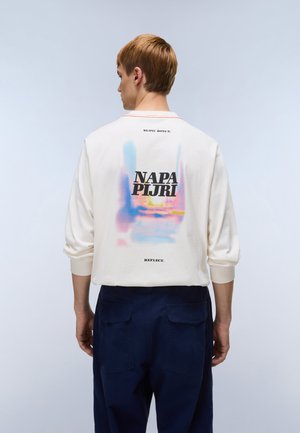 Napapijri LODESTAR WHISPER - Tops ar garām piedurknēm - white whisper