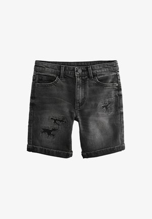 Next DISTRESSREGULAR FIT - Džinsiniai šortai - black