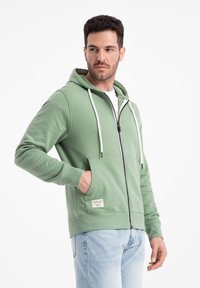 Ombre Sweater met rits - gree