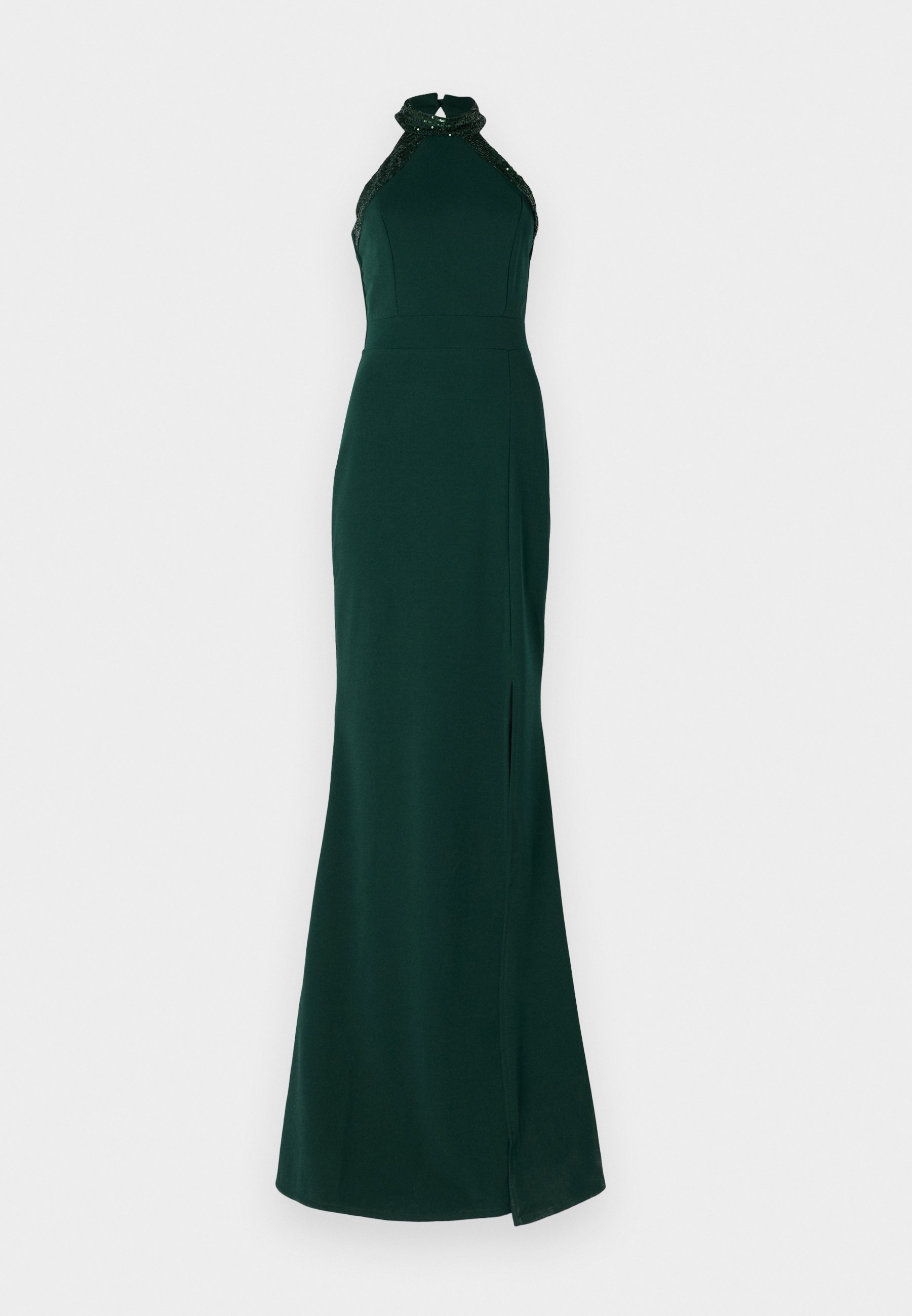 Evening dress, forest green
