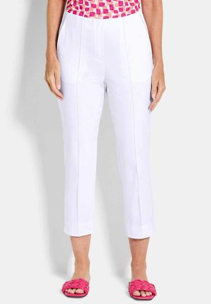 7/8-BENGALIN BELLA MIT BIESEN - Stoffhose - white