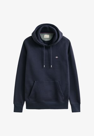 GANT, SHIELD - Mikina s kapucňou - evening blue