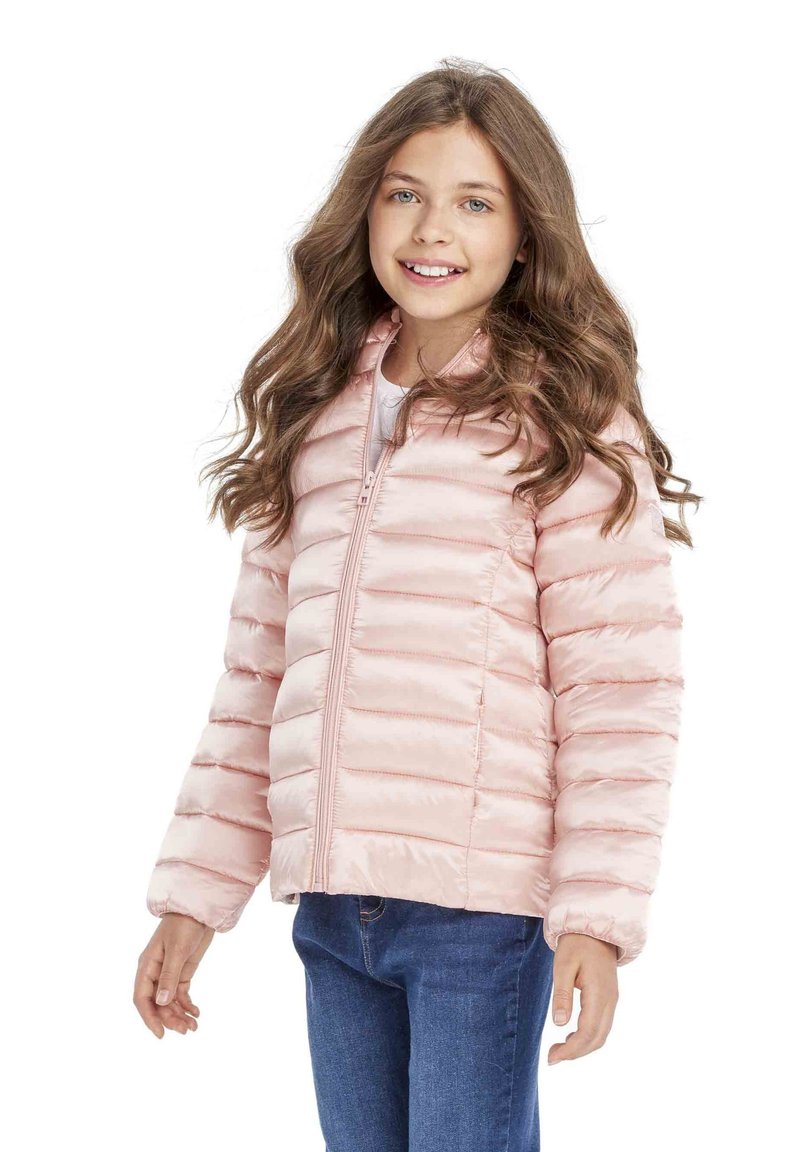 MINOTI HOODED PADDED PUFFER - Overgangsjakke - light pink