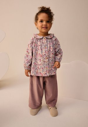 Next, SET  - Trousers - purple ditsy floral