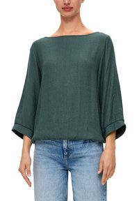 s.Oliver MIT GLATTER RÜCKENPARTIE - Bluzka z długim rękawem