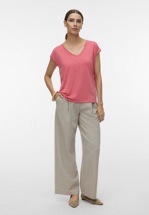 V-NECK TEE NOOS - T-shirt basic - coral paradise