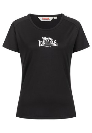 Lonsdale HALYARD - T-shirts print - black white