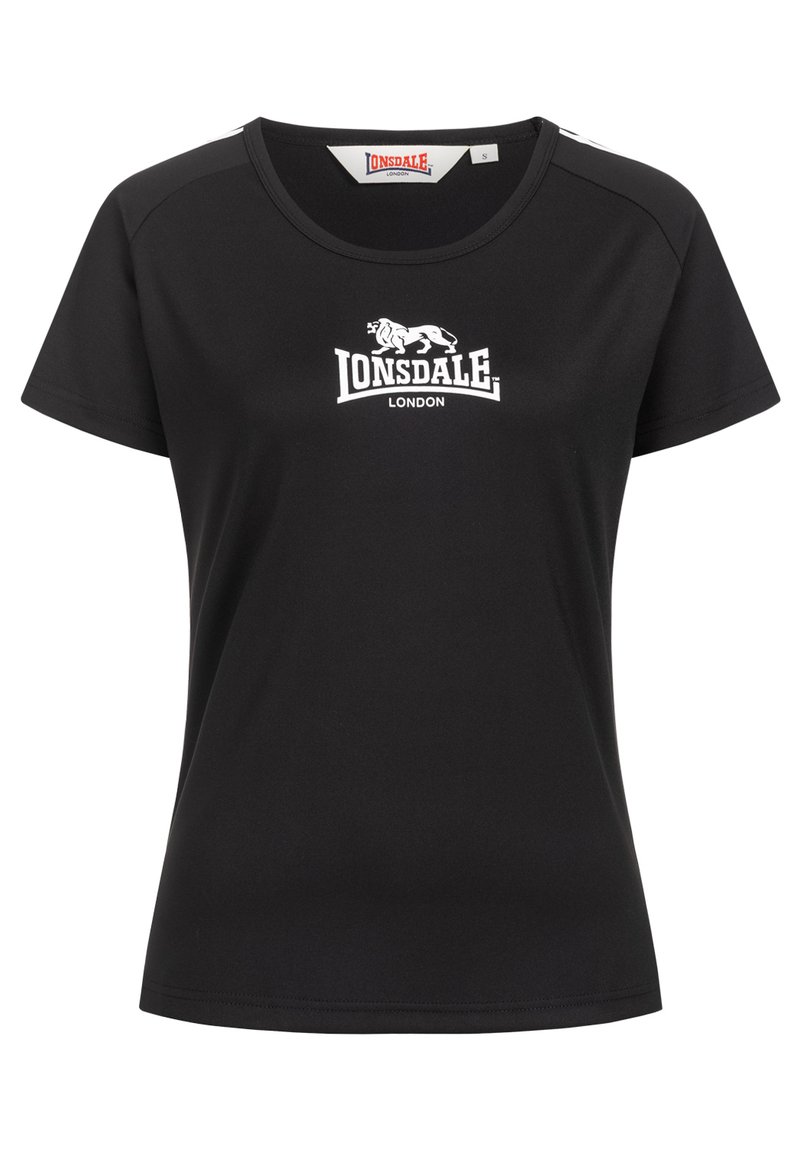 Lonsdale T-shirt print zwart