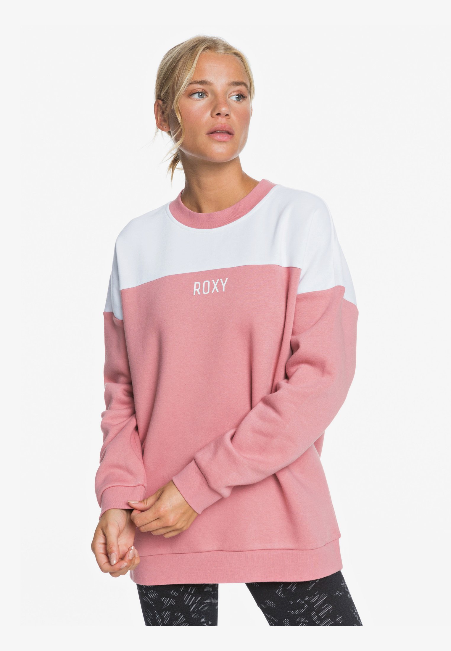 Mit Roxy Damen Sportbekleidung kann das Training losgehen Roxy SALTWATER Hoodie Damen hellblau im Online Shop von