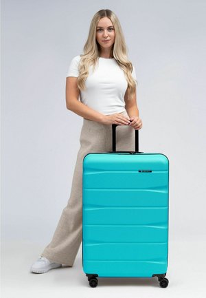 FRANKY, MUNICH 4.0 4 ROLLEN TROLLEY L 76 CM MIT DEHNFALTE UNISEX - Valise à roulettes - aqua dull