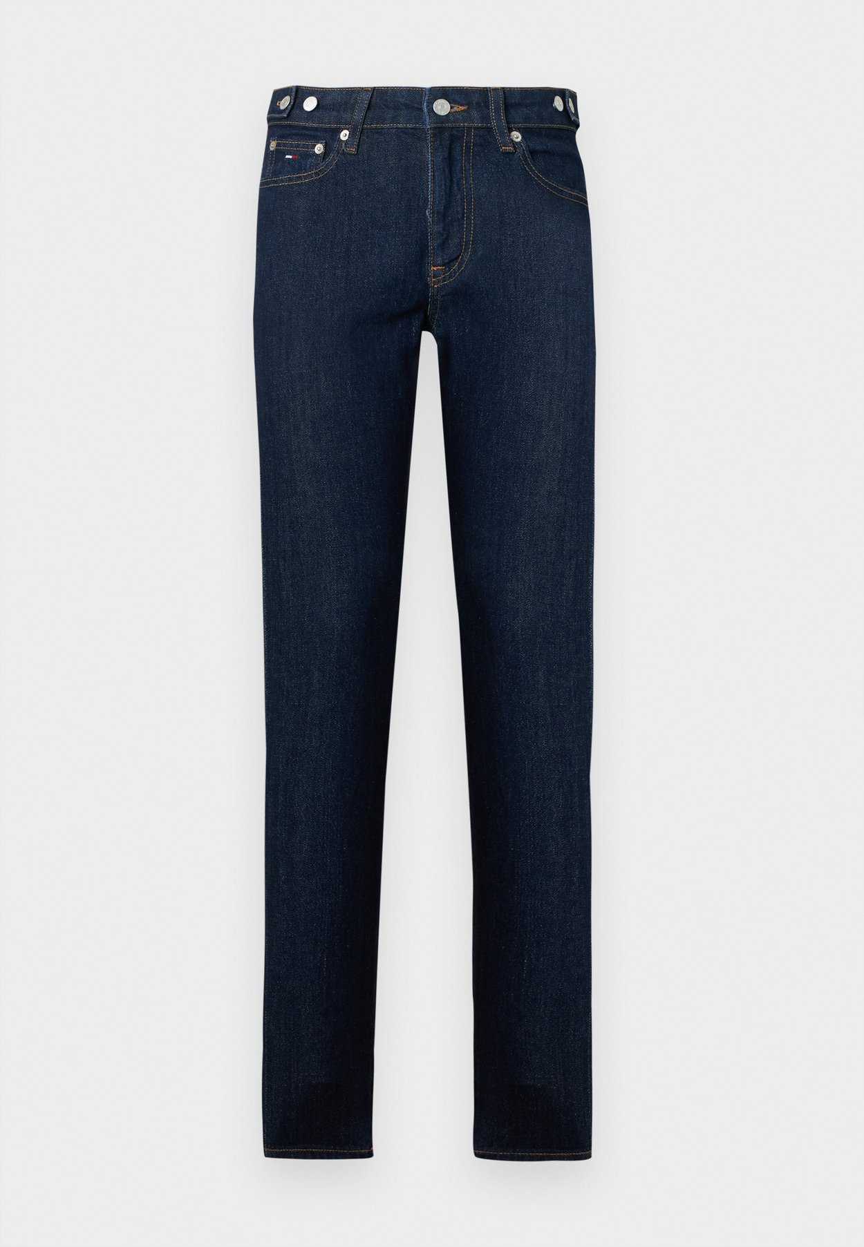 WAIST TAB MID RISE SLIM JEANS