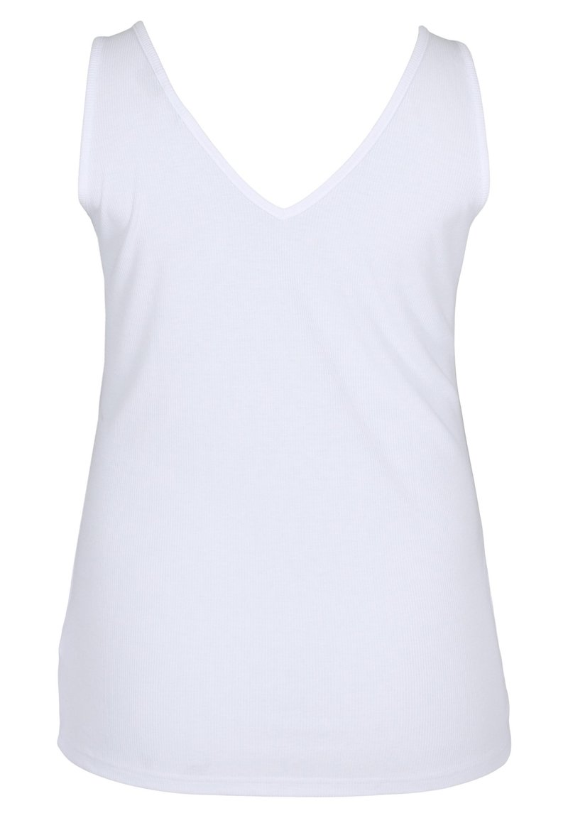 Damen T-Shirts | Zizzi Top bright white/weiß - YG10095 Damen T-Shirts | Zizzi Top bright white/weiß - YG10095