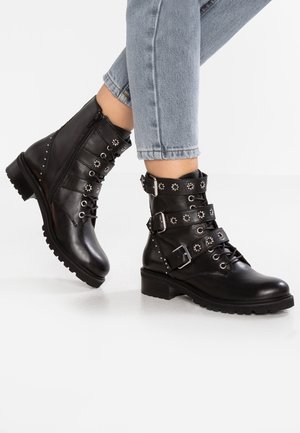 Cowboy-/Bikerstiefelette - black