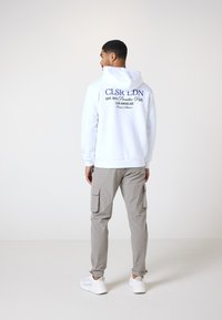 CLOSURE London STACKED PARADISE HILLS TEXT HOODIE - Sweatshirt - white