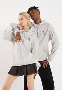 YOURTURN - UNISEX - Pulover s kapuco - mottled light grey Miniaturna slika 1
