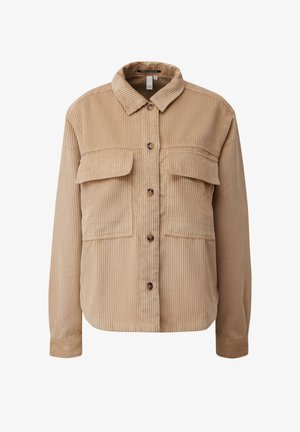 QS, BLUSE - Hemdbluse - sandstein