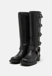 XTI Botas con plataforma - black