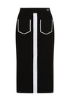 SKIRT - Pencil skirt - white/black