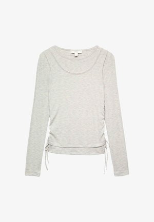 Marks & Spencer, DOUBLE LAYER RUCHED SIDE TOP. - Camiseta de manga larga - grey marl