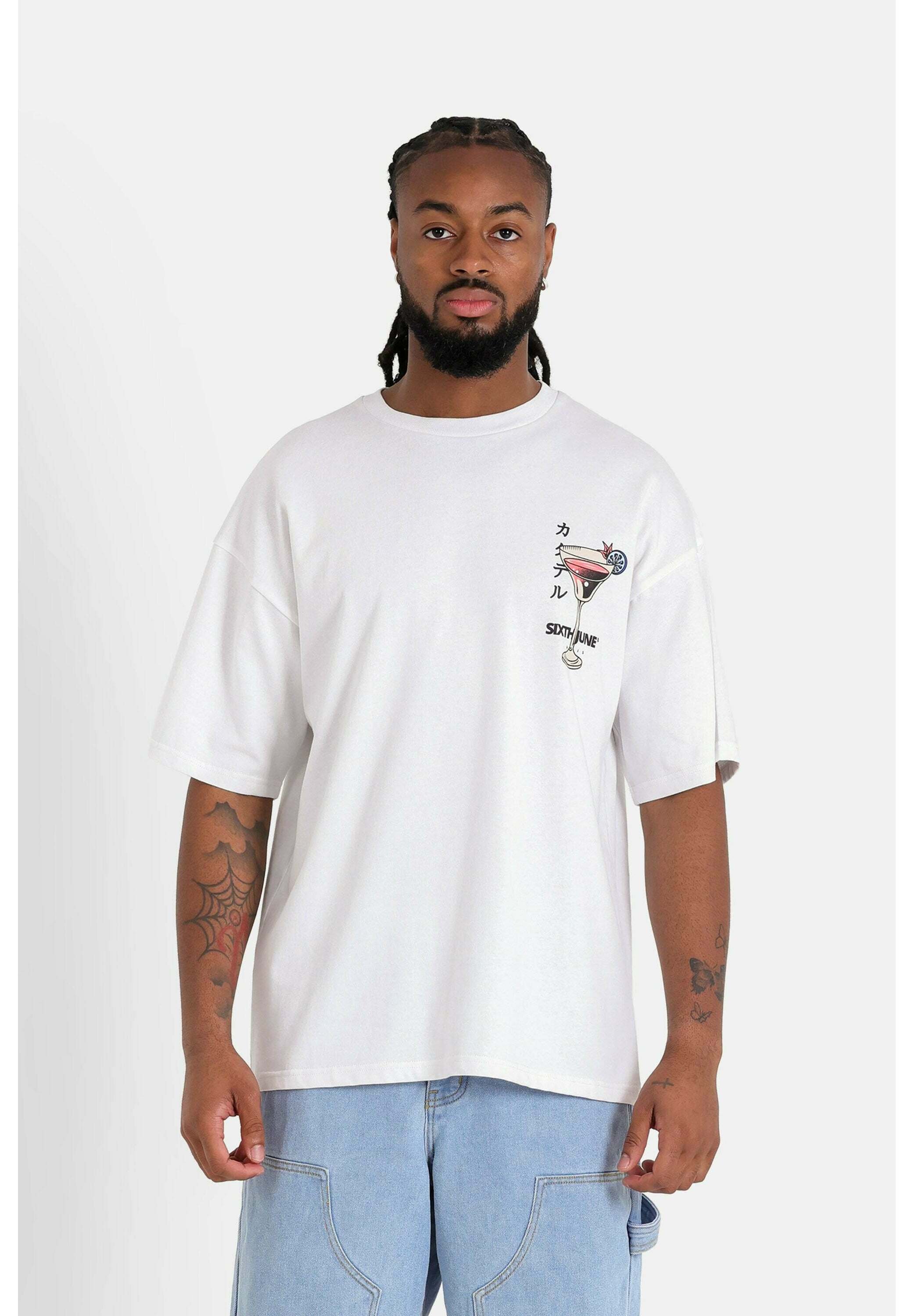 Sixth June COCKTAIL. - Print T-shirt - white - Zalando