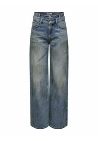 SUPER HIGH WAIST - Jeans straight leg - medium blue denim