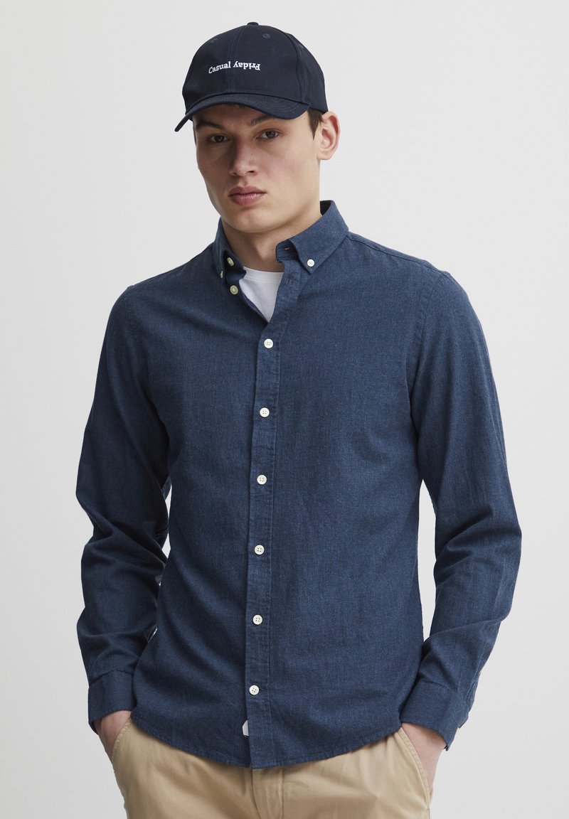 Casual Friday - ANTON LS - Overhemd - dark navy melange, Vergroten