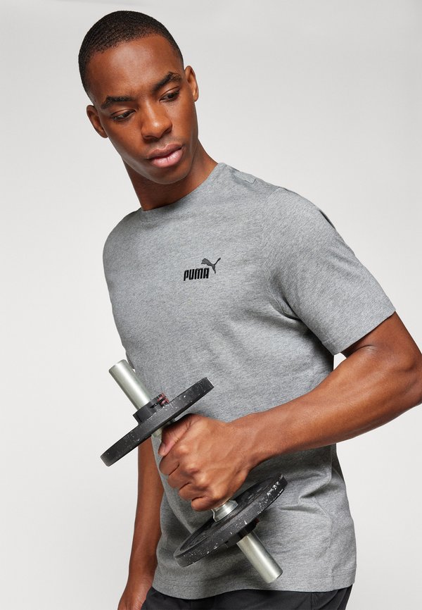 SMALL LOGO - Basic T-shirt - medium gray heather4