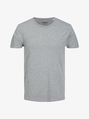 Jack & Jones, BASIC O-NECK TEE - T-shirt basic - light grey melange
