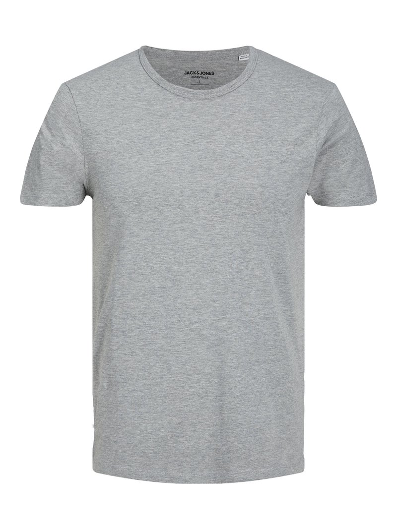 jack & jones T-shirt basic lichtgrijs jack & jones T-shirt basic lichtgrijs