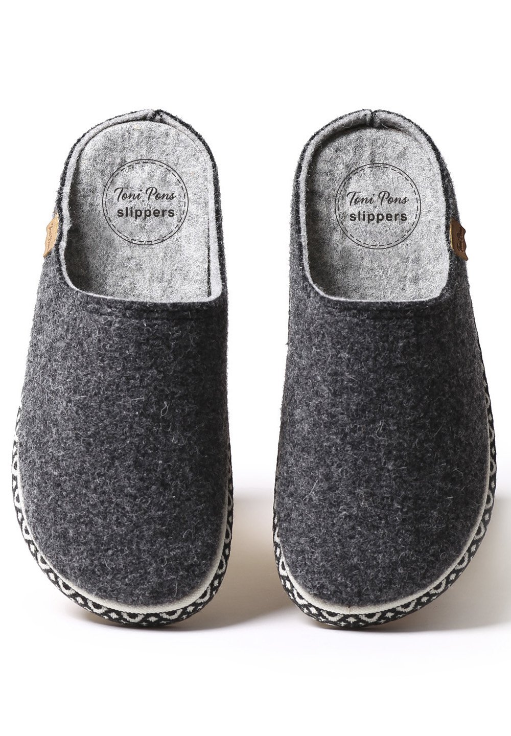 Toni Pons MIRI-CD - Pantuflas - mittled black/negro jaspeado - Zalando.es