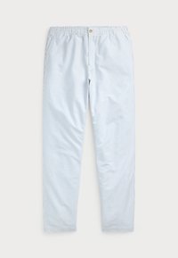 FLAT FRONT - Pantalon classique - blue/white