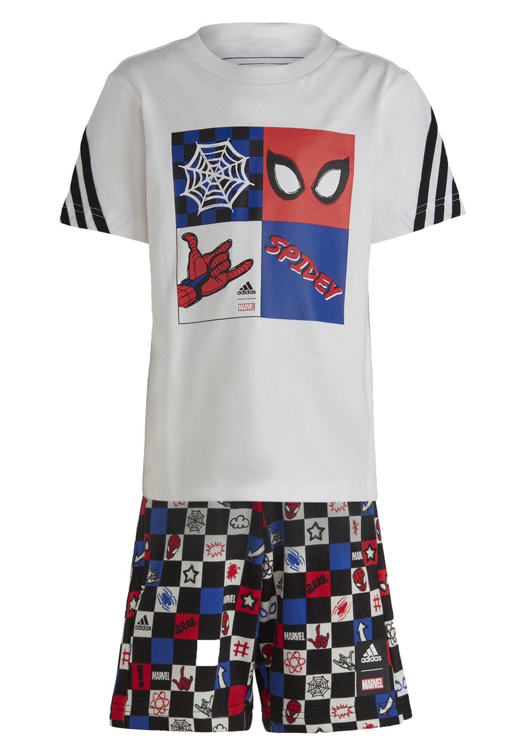 Poderoso Recitar Escalera adidas Performance DISNEY SPIDERMAN SHORT SET - Chándal - top:white/black  bottom:better scarlet s23/team royal blue/white/blanco - Zalando.es