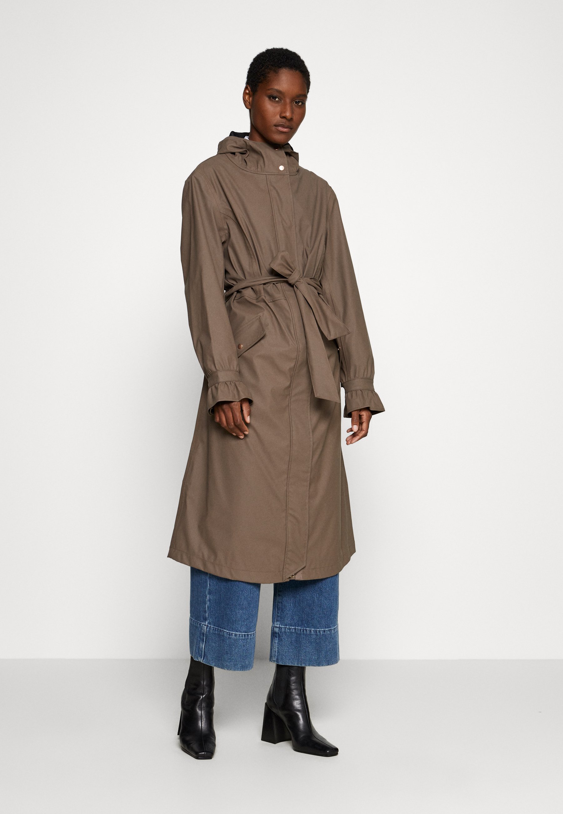 cream waterproof jacket