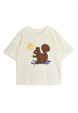 Mini Rodini, SKIING SQUIRREL UNISEX - Тениска с щампа - off-white