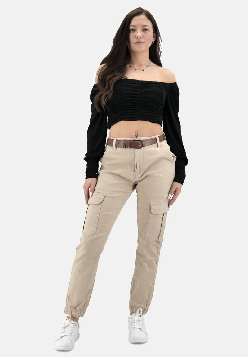 Elara Cargobyxor - beige