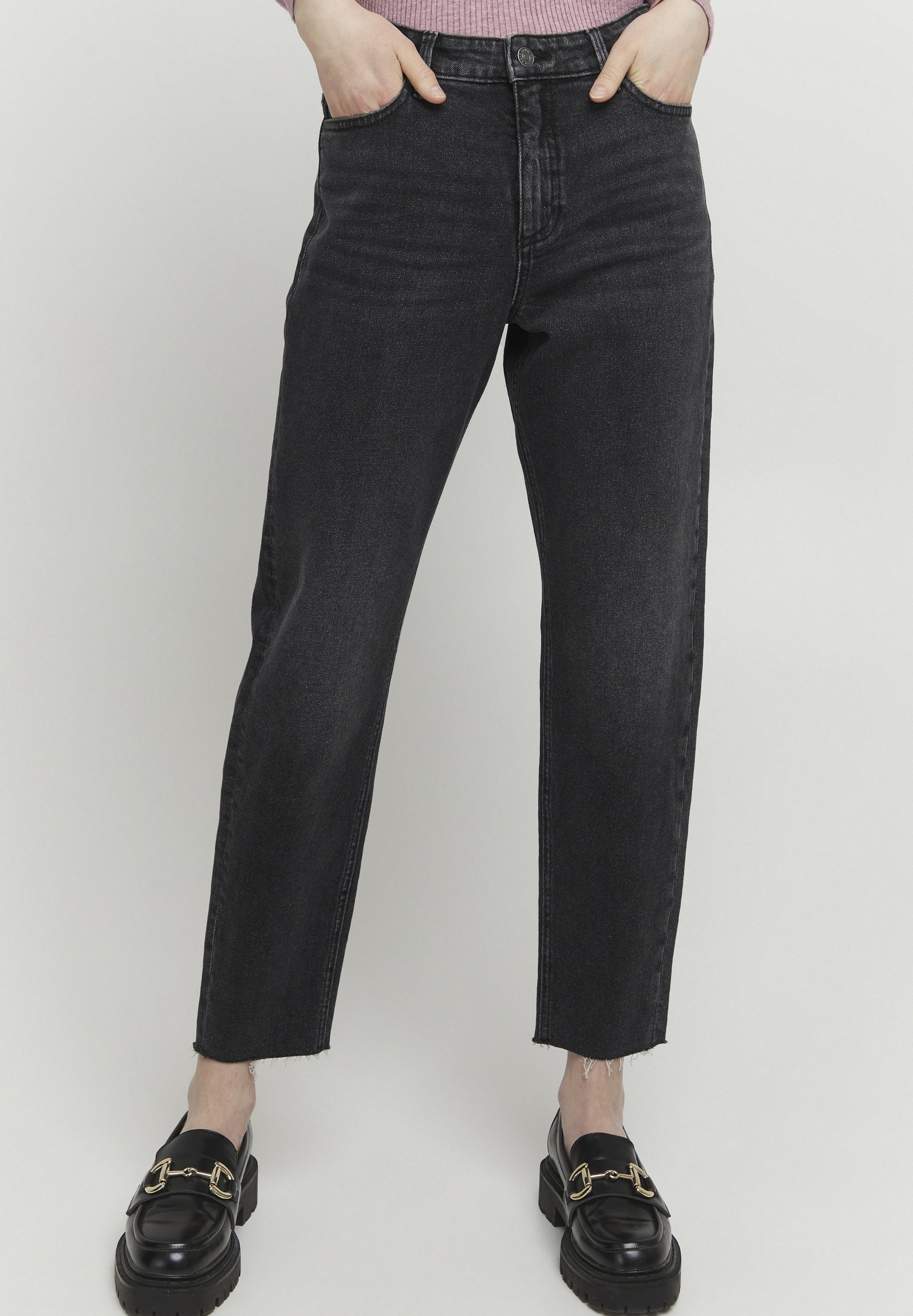 b.young BYMOM BYLAMI - Jeans Slim Fit - black denim/schwarz  