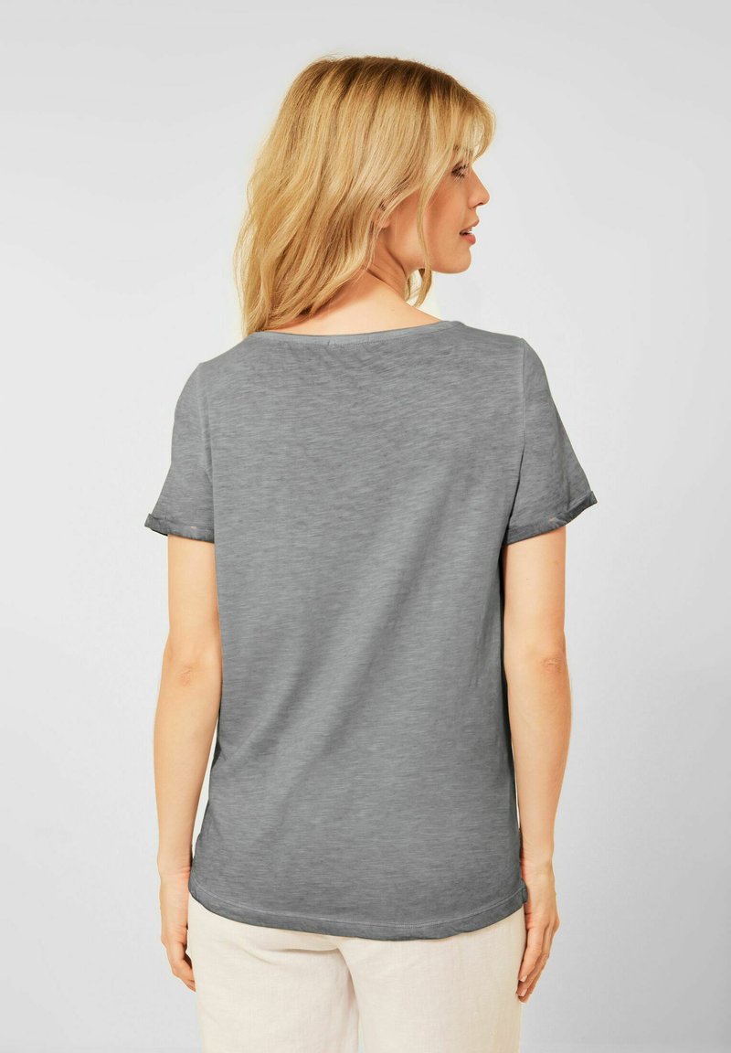Damen T-Shirts | Cecil IM STYLE T-Shirt basic grau - PT41720 Damen T-Shirts | Cecil IM STYLE T-Shirt basic grau - PT41720