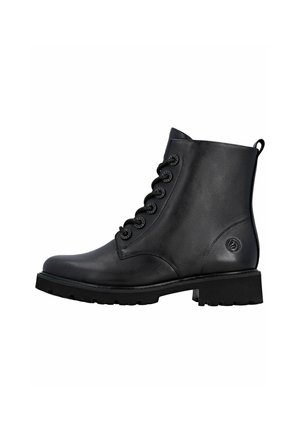 Botines con cordones - schwarz schwarz