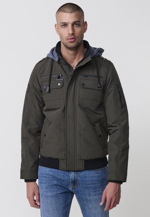 Sudadera con cremallera - kaki khaki