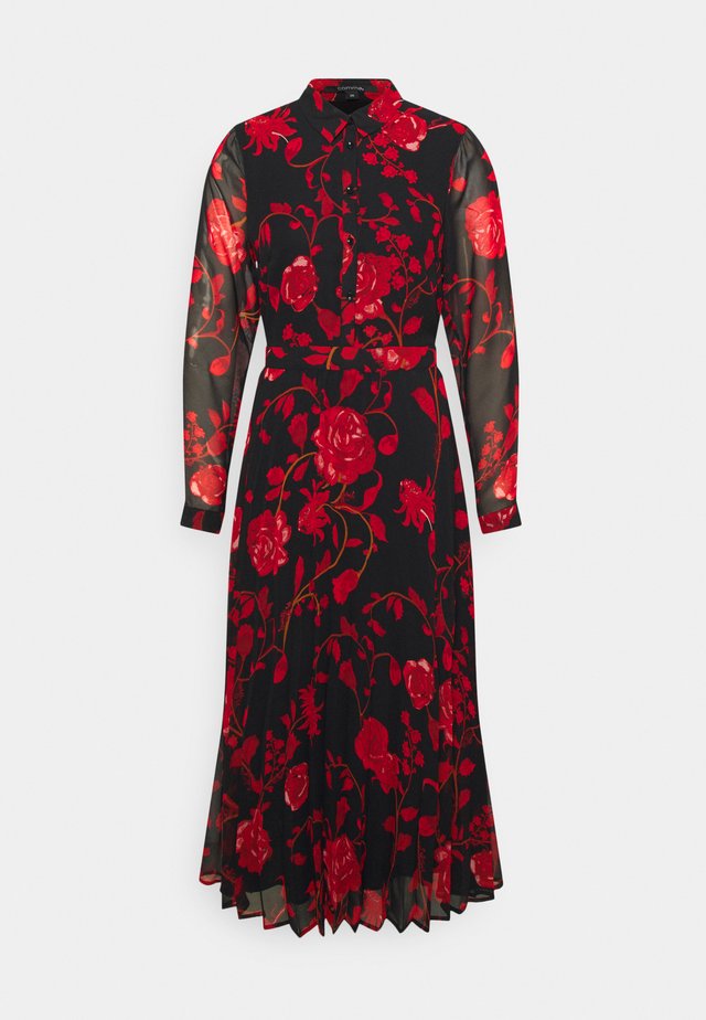 KLEID - Freizeitkleid - black/red