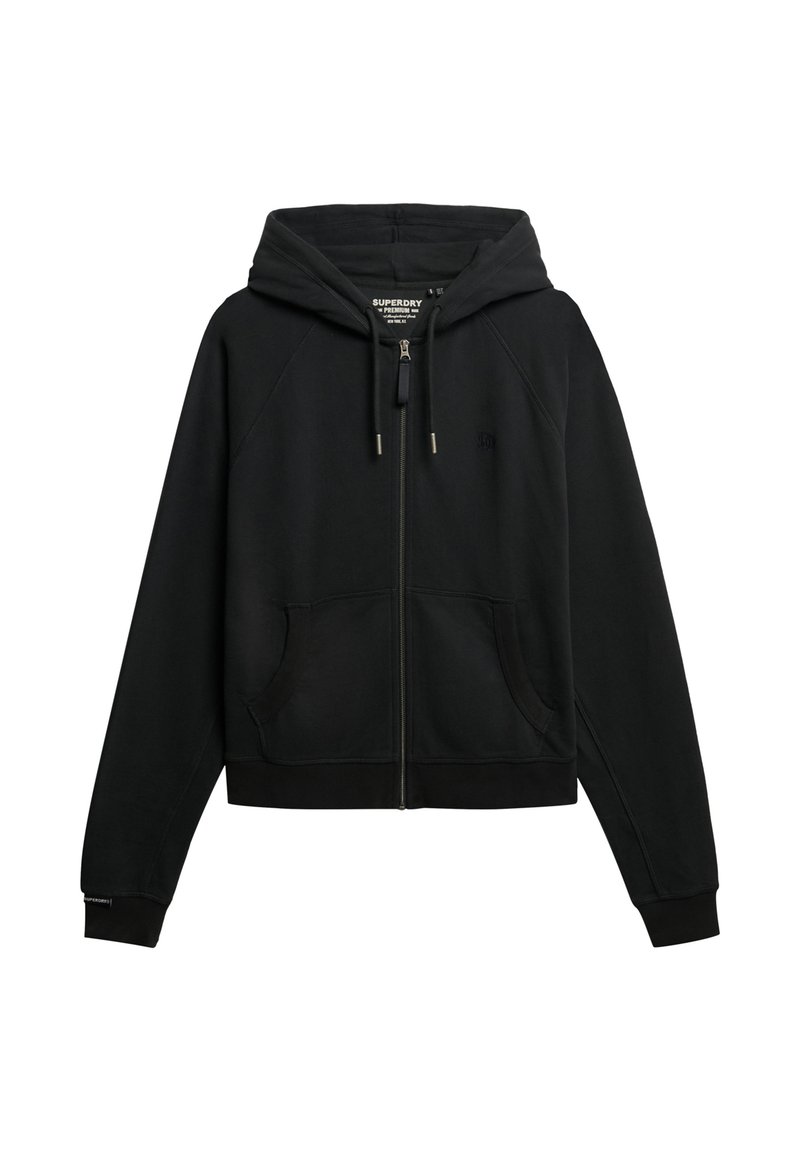 Superdry & Co TECH LOGO HOODIE - Sweat zippé - black/noir