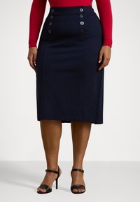 Lauren Ralph Lauren Woman - PONTE SAILOR PENCIL SKIRT - Kokerrok - lauren navy Miniatuurafbeelding 1