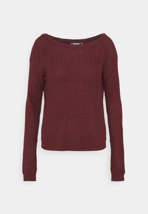OPHELITA OFF SHOULDER JUMPER - Svetr - burgundy