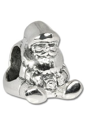 BEADS WEIHNACHTSMANN - Charms - silberfarben
