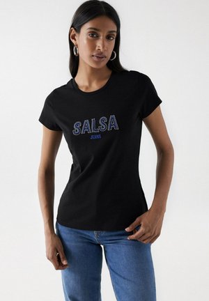 SLIM - T-Shirt print - schwarz