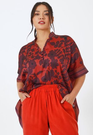 EN PATCH FLEUR ET RAYURE - Blouse - patchfleur