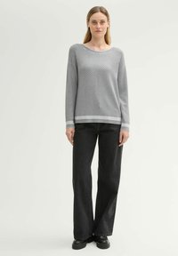 TOM TAILOR MIT LENZING ECOVERO - Trui - anthrazit knit heringbone