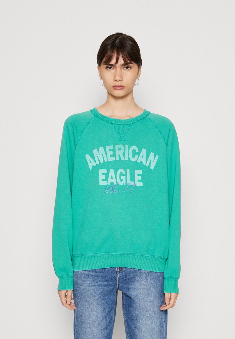 American Eagle CREW Sweatshirt green/vert ZALANDO.FR